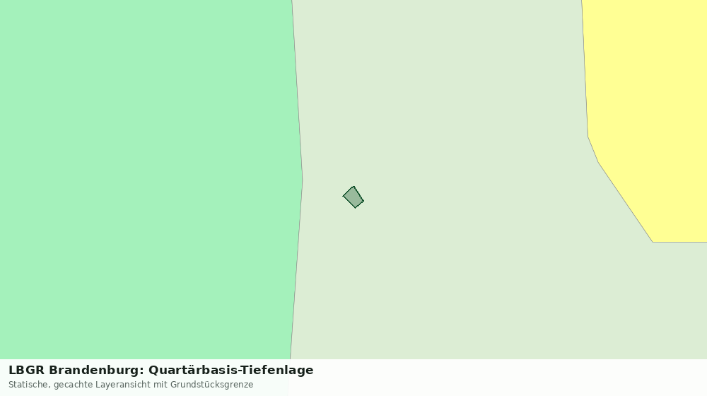 Statische Kartenansicht: LBGR Brandenburg: Quartärbasis-Tiefenlage
