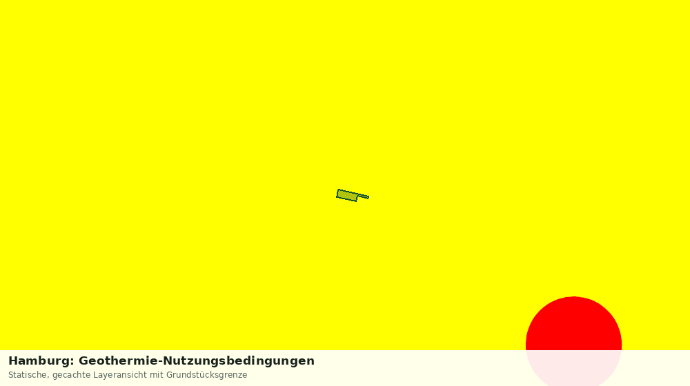 Statische Kartenansicht: Hamburg: Geothermie-Nutzungsbedingungen