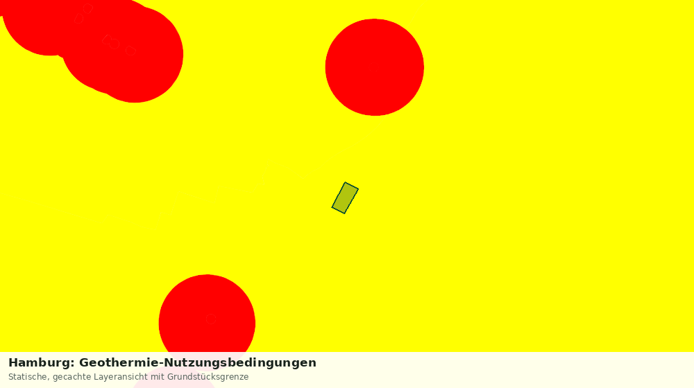 Statische Kartenansicht: Hamburg: Geothermie-Nutzungsbedingungen