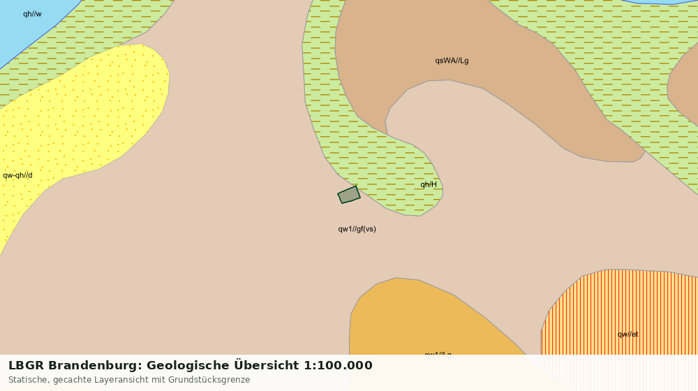Statische Kartenansicht: LBGR Brandenburg: Geologische Übersicht 1:100.000