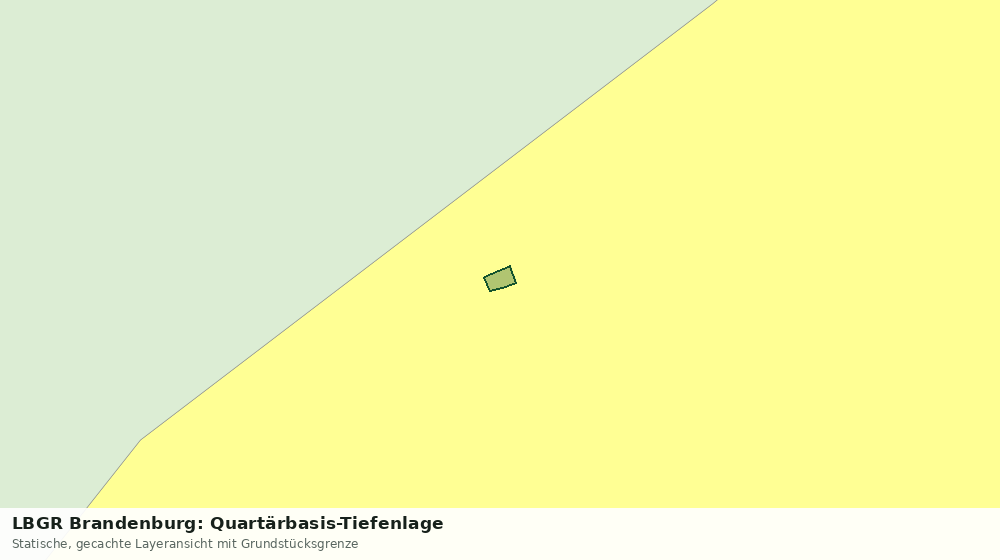 Statische Kartenansicht: LBGR Brandenburg: Quartärbasis-Tiefenlage