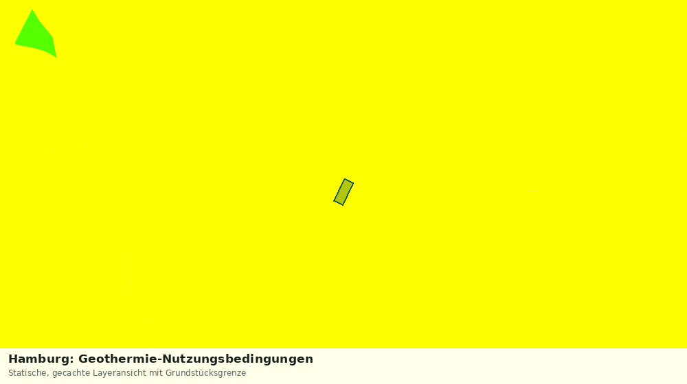 Statische Kartenansicht: Hamburg: Geothermie-Nutzungsbedingungen