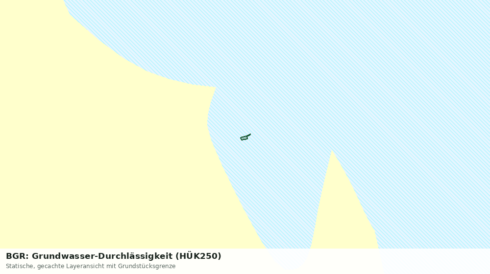 Statische Kartenansicht: BGR: Grundwasser-Durchlässigkeit (HÜK250)