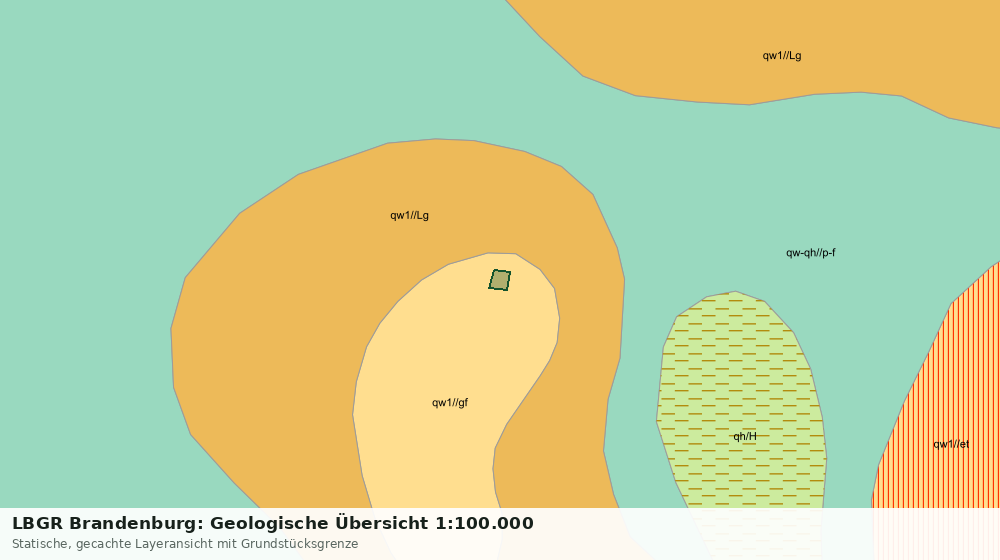 Statische Kartenansicht: LBGR Brandenburg: Geologische Übersicht 1:100.000