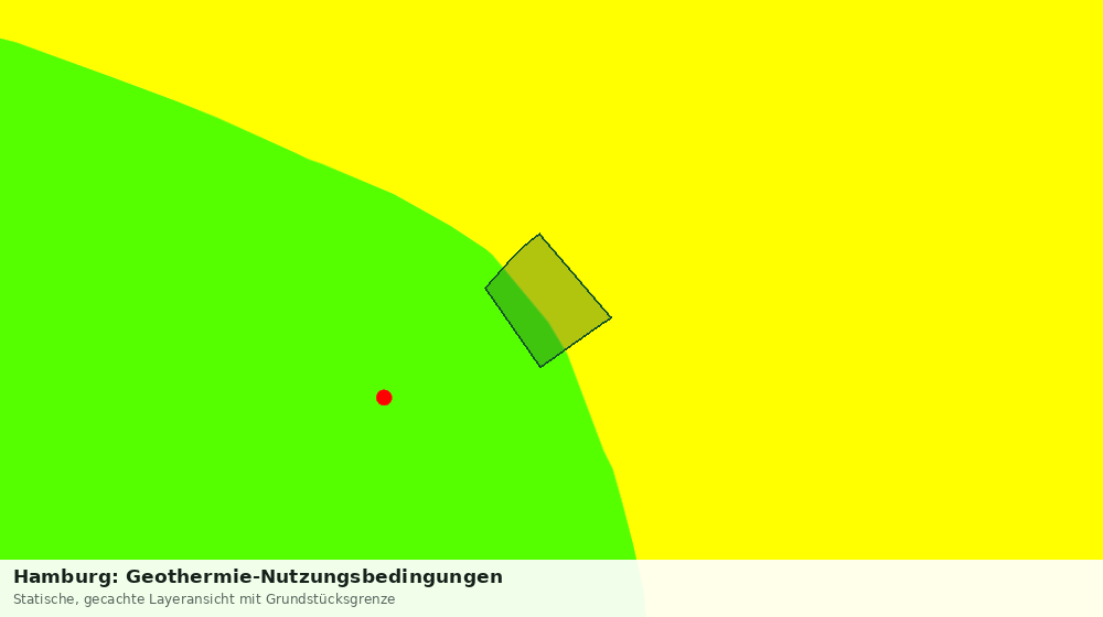 Statische Kartenansicht: Hamburg: Geothermie-Nutzungsbedingungen