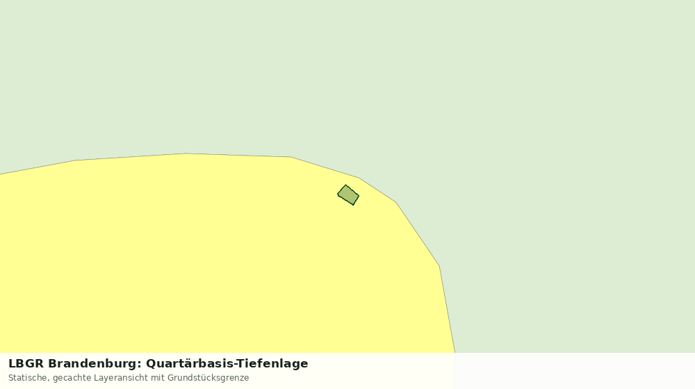 Statische Kartenansicht: LBGR Brandenburg: Quartärbasis-Tiefenlage
