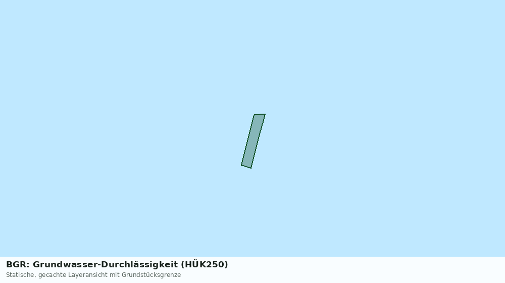 Statische Kartenansicht: BGR: Grundwasser-Durchlässigkeit (HÜK250)