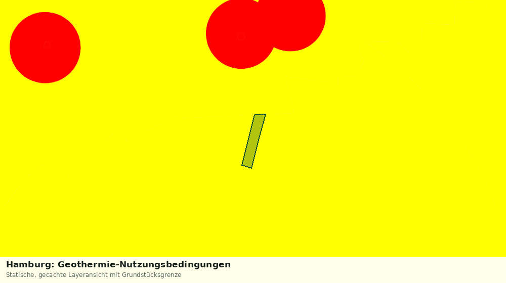 Statische Kartenansicht: Hamburg: Geothermie-Nutzungsbedingungen
