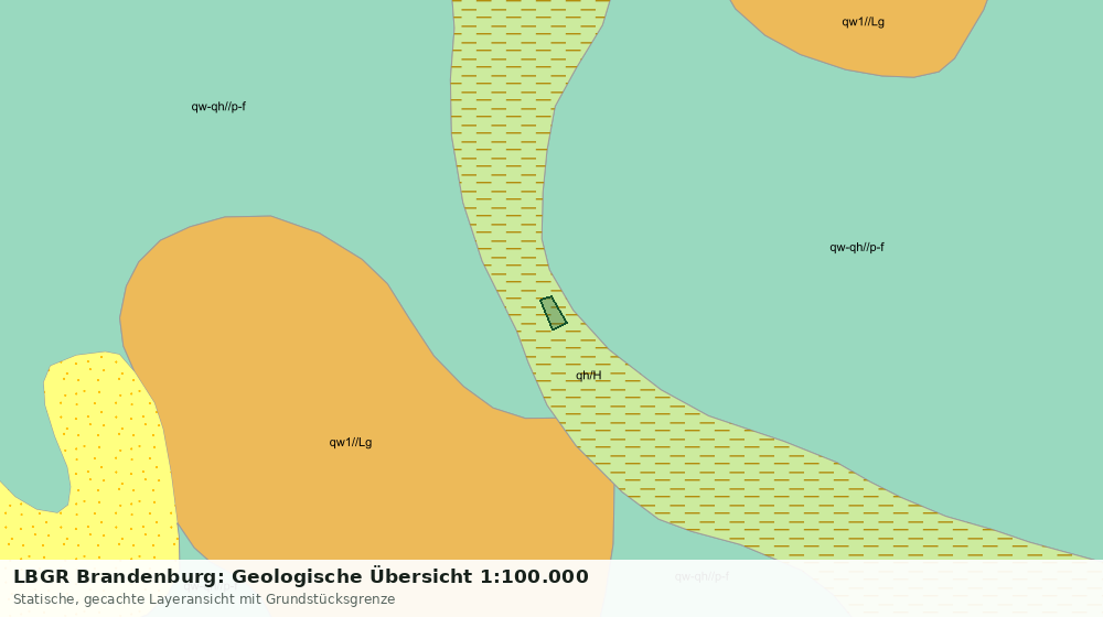 Statische Kartenansicht: LBGR Brandenburg: Geologische Übersicht 1:100.000