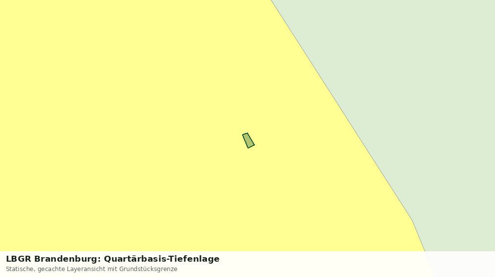 Statische Kartenansicht: LBGR Brandenburg: Quartärbasis-Tiefenlage