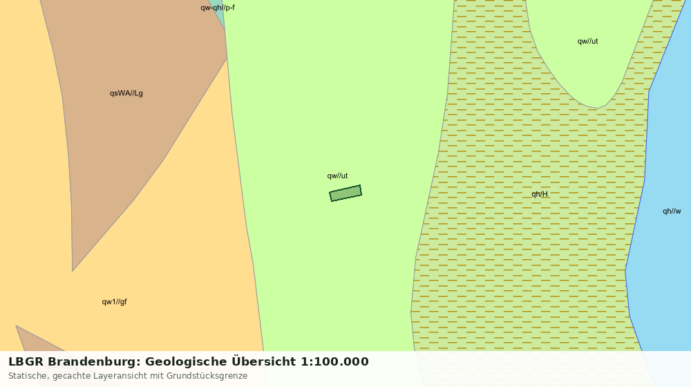 Statische Kartenansicht: LBGR Brandenburg: Geologische Übersicht 1:100.000
