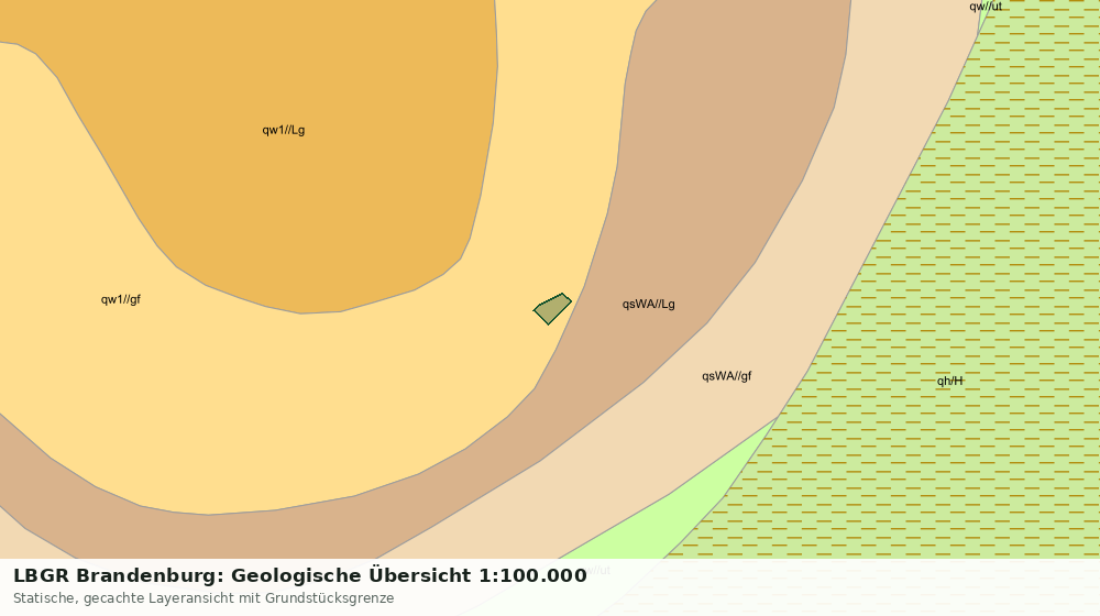 Statische Kartenansicht: LBGR Brandenburg: Geologische Übersicht 1:100.000