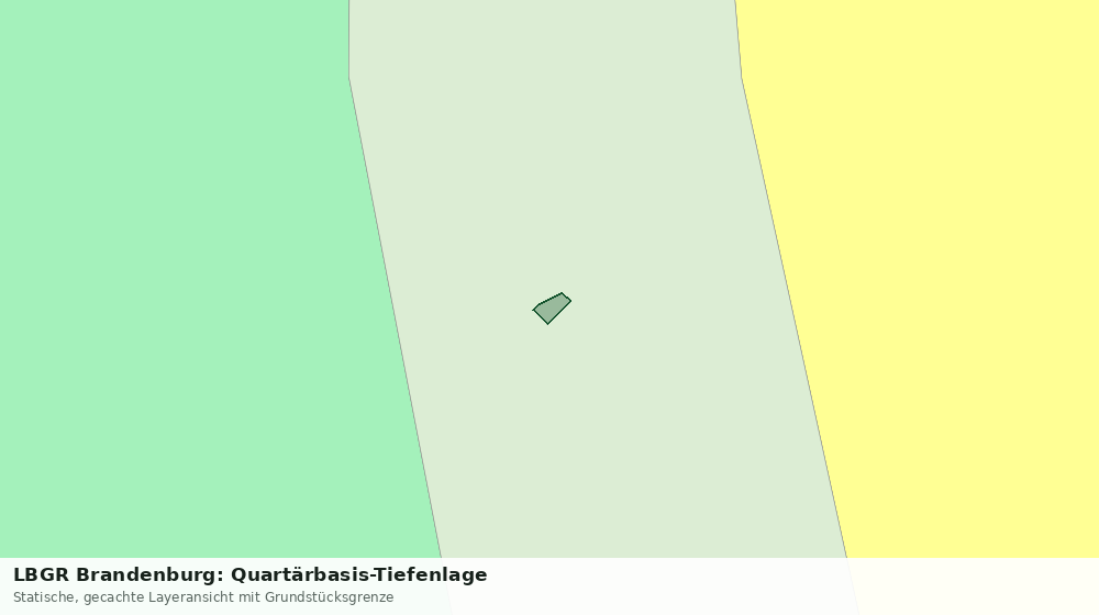 Statische Kartenansicht: LBGR Brandenburg: Quartärbasis-Tiefenlage