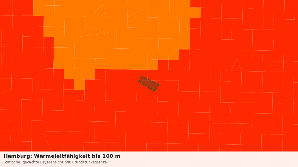 Statische Kartenansicht: Hamburg: Wärmeleitfähigkeit bis 100 m