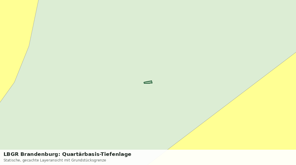 Statische Kartenansicht: LBGR Brandenburg: Quartärbasis-Tiefenlage