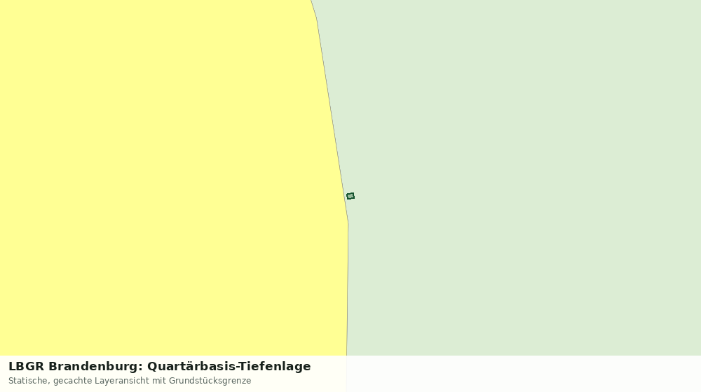 Statische Kartenansicht: LBGR Brandenburg: Quartärbasis-Tiefenlage