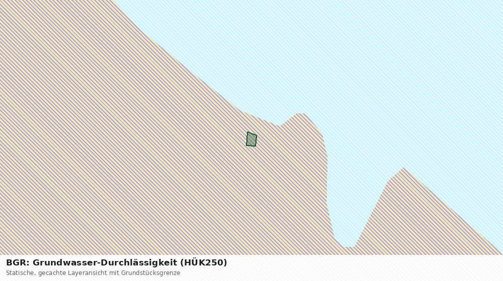 Statische Kartenansicht: BGR: Grundwasser-Durchlässigkeit (HÜK250)