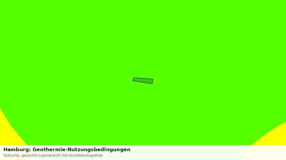 Statische Kartenansicht: Hamburg: Geothermie-Nutzungsbedingungen