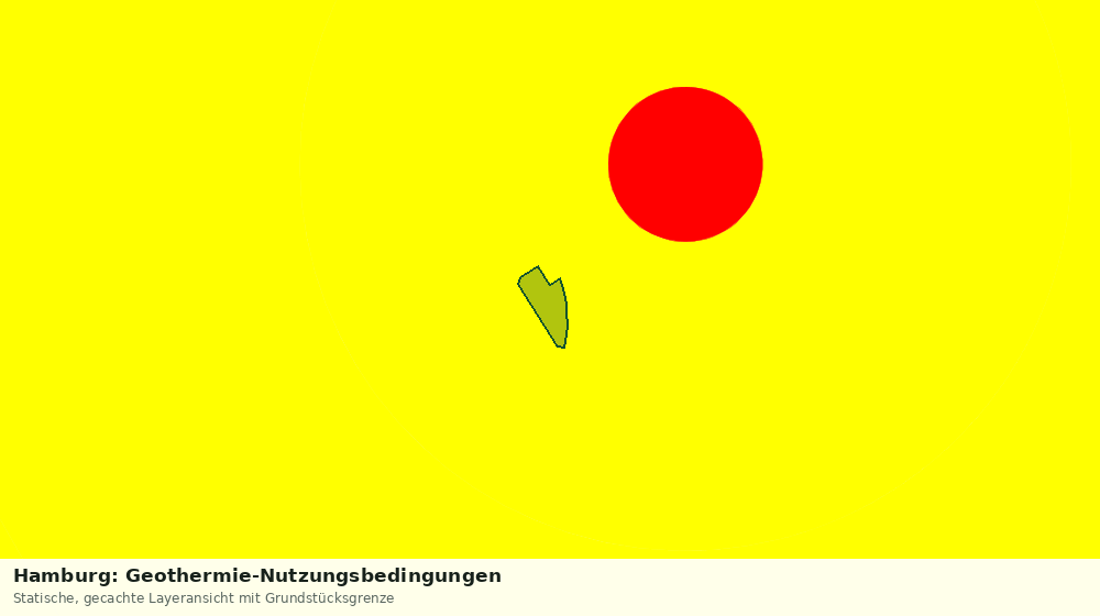 Statische Kartenansicht: Hamburg: Geothermie-Nutzungsbedingungen