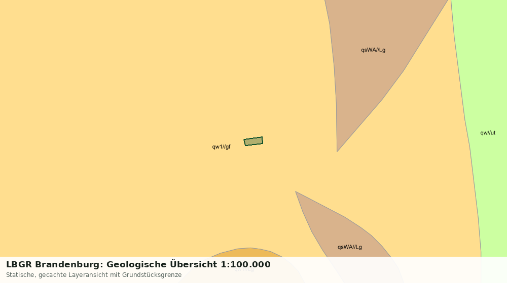 Statische Kartenansicht: LBGR Brandenburg: Geologische Übersicht 1:100.000