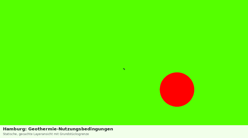 Statische Kartenansicht: Hamburg: Geothermie-Nutzungsbedingungen