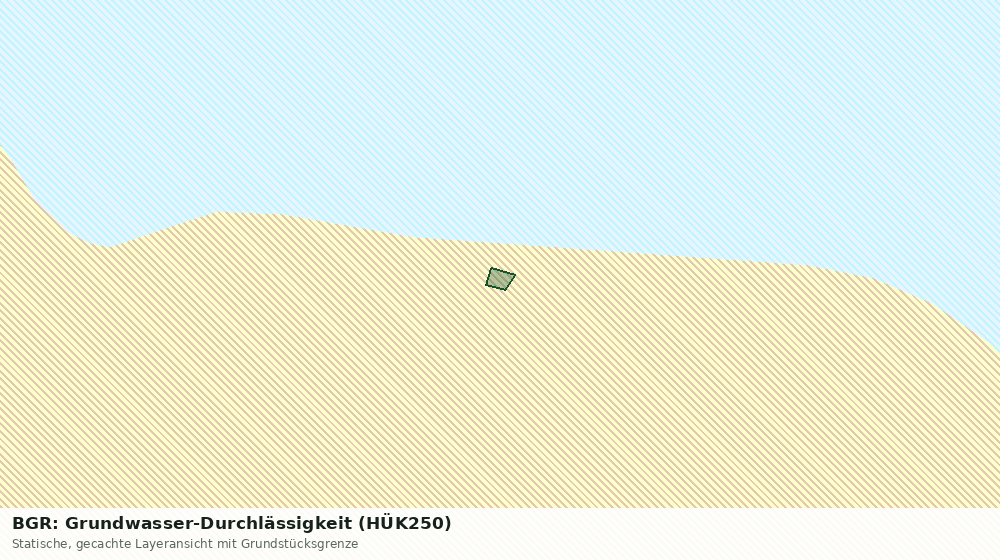 Statische Kartenansicht: BGR: Grundwasser-Durchlässigkeit (HÜK250)