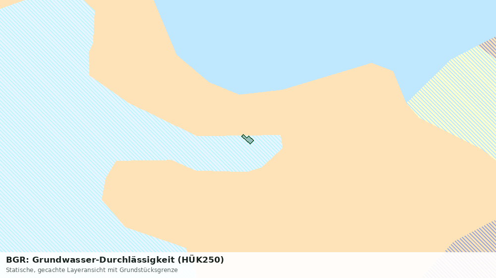 Statische Kartenansicht: BGR: Grundwasser-Durchlässigkeit (HÜK250)