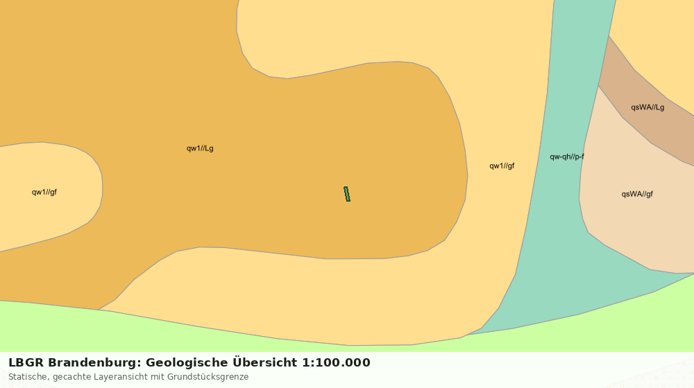 Statische Kartenansicht: LBGR Brandenburg: Geologische Übersicht 1:100.000