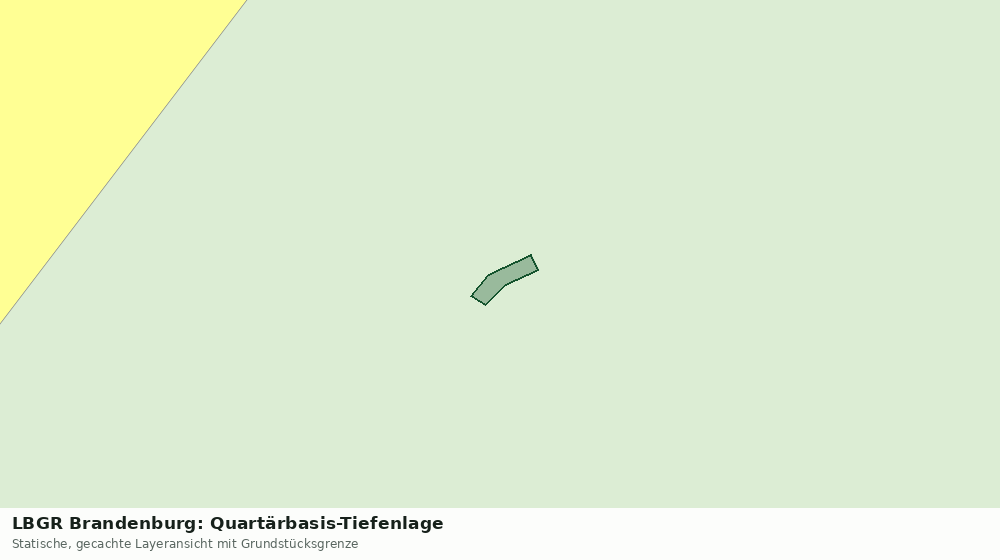 Statische Kartenansicht: LBGR Brandenburg: Quartärbasis-Tiefenlage