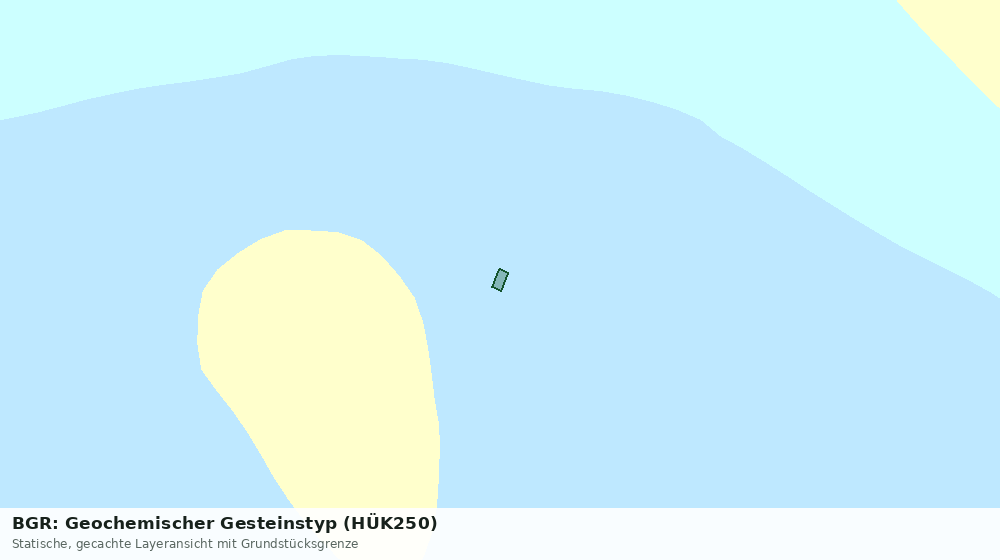Statische Kartenansicht: BGR: Geochemischer Gesteinstyp (HÜK250)