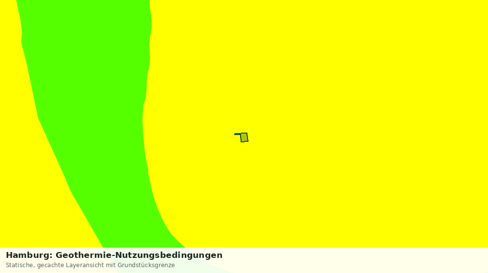 Statische Kartenansicht: Hamburg: Geothermie-Nutzungsbedingungen