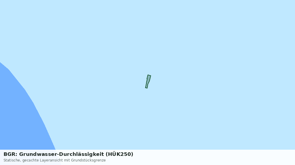 Statische Kartenansicht: BGR: Grundwasser-Durchlässigkeit (HÜK250)