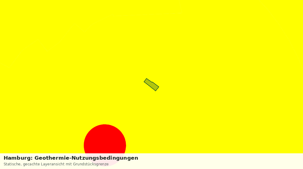 Statische Kartenansicht: Hamburg: Geothermie-Nutzungsbedingungen
