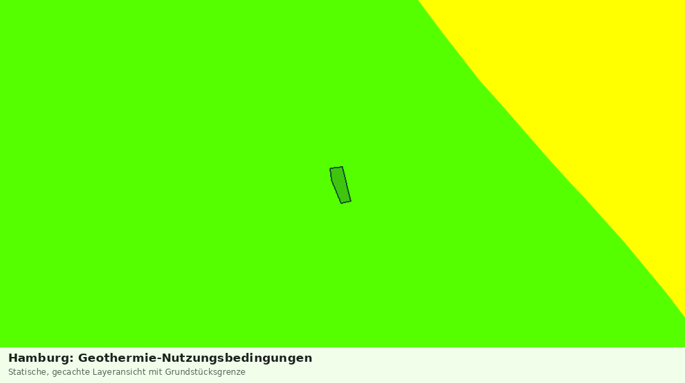 Statische Kartenansicht: Hamburg: Geothermie-Nutzungsbedingungen