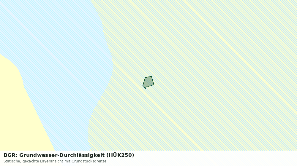 Statische Kartenansicht: BGR: Grundwasser-Durchlässigkeit (HÜK250)