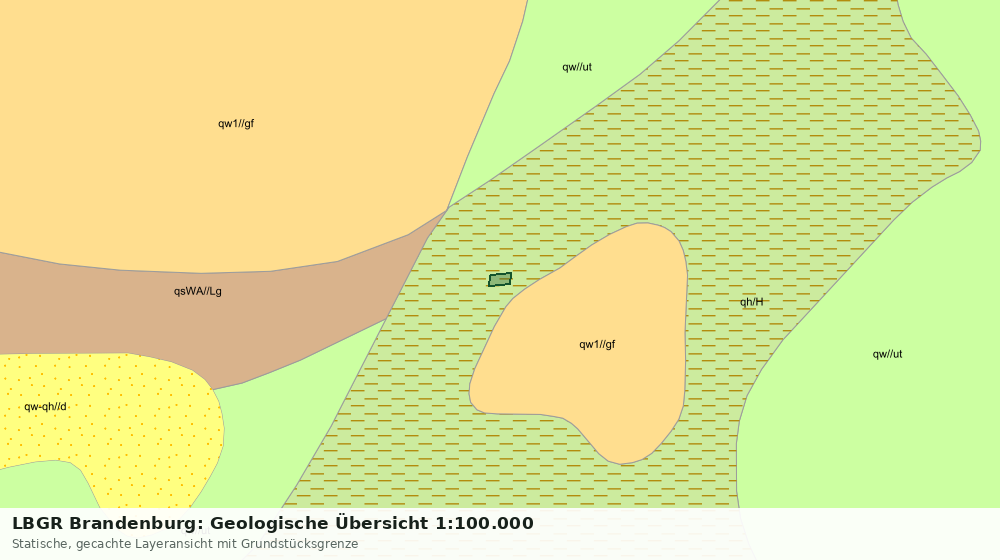 Statische Kartenansicht: LBGR Brandenburg: Geologische Übersicht 1:100.000