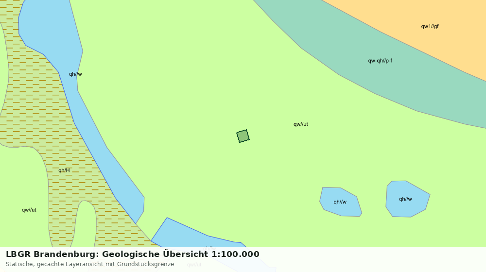 Statische Kartenansicht: LBGR Brandenburg: Geologische Übersicht 1:100.000