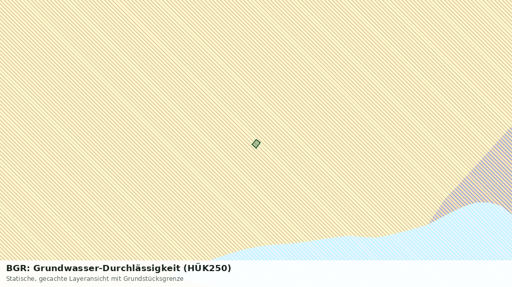 Statische Kartenansicht: BGR: Grundwasser-Durchlässigkeit (HÜK250)