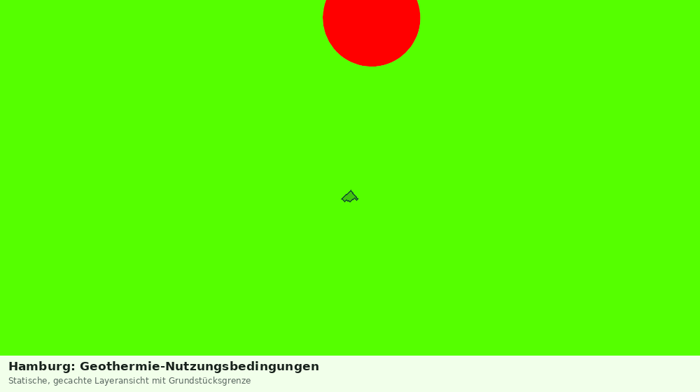 Statische Kartenansicht: Hamburg: Geothermie-Nutzungsbedingungen