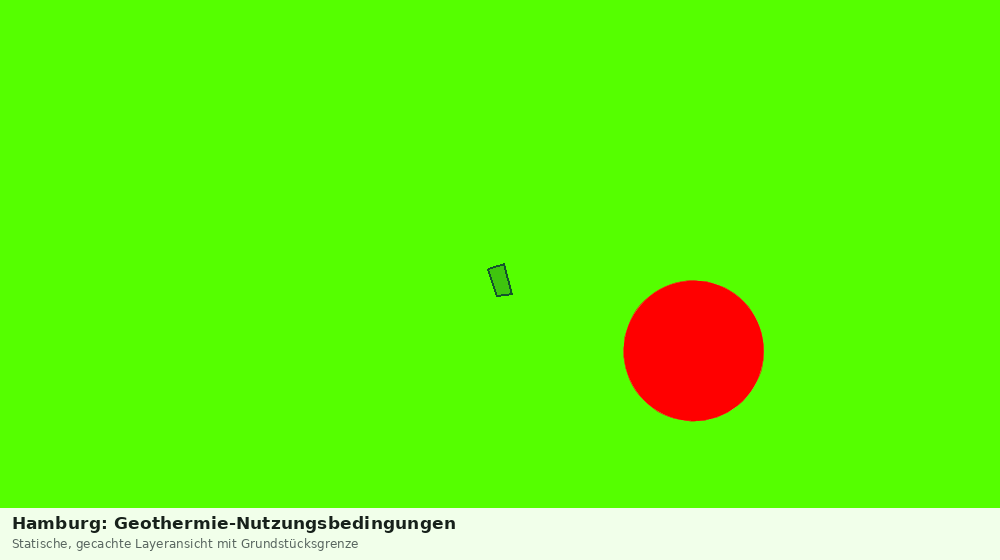 Statische Kartenansicht: Hamburg: Geothermie-Nutzungsbedingungen