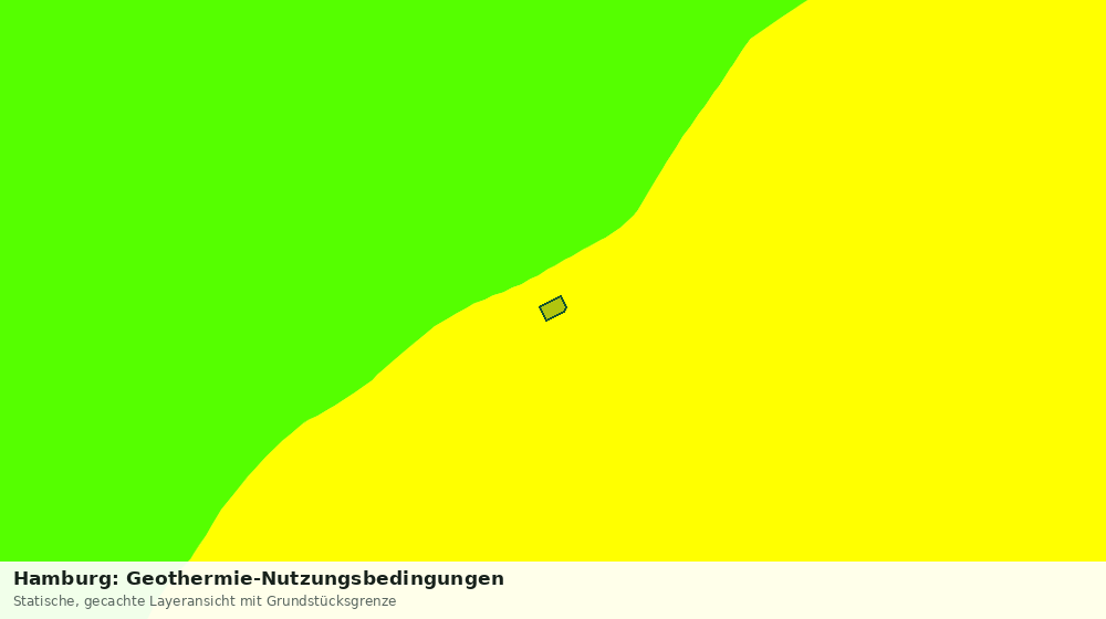 Statische Kartenansicht: Hamburg: Geothermie-Nutzungsbedingungen
