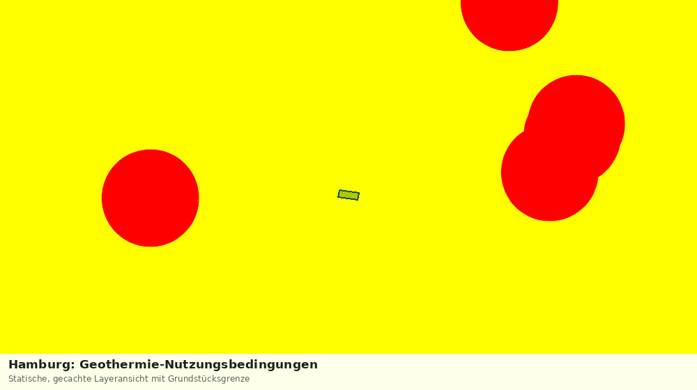 Statische Kartenansicht: Hamburg: Geothermie-Nutzungsbedingungen