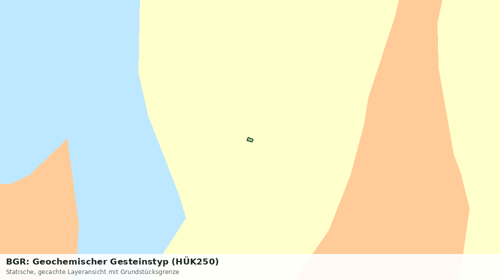 Statische Kartenansicht: BGR: Geochemischer Gesteinstyp (HÜK250)