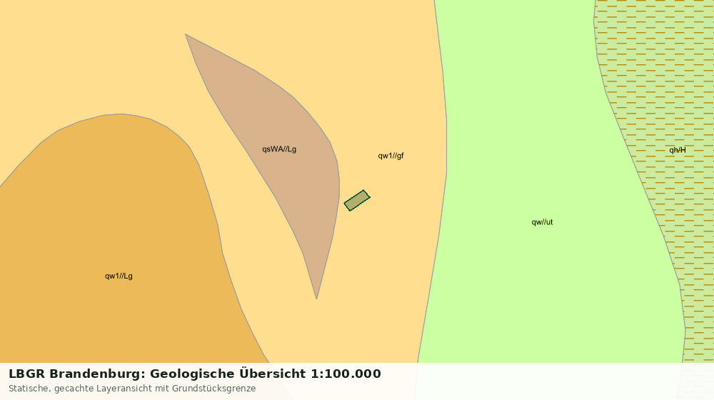 Statische Kartenansicht: LBGR Brandenburg: Geologische Übersicht 1:100.000