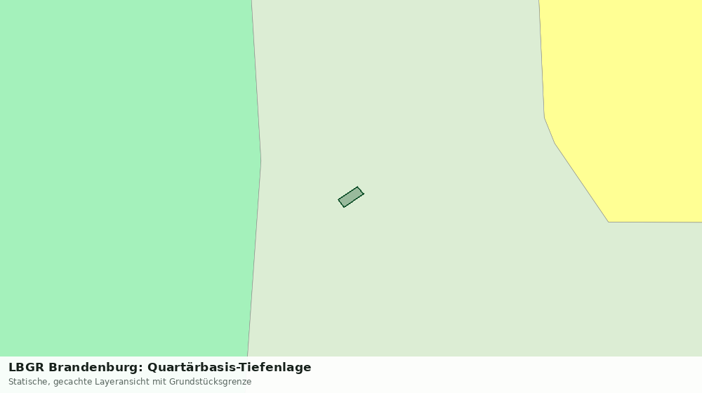 Statische Kartenansicht: LBGR Brandenburg: Quartärbasis-Tiefenlage