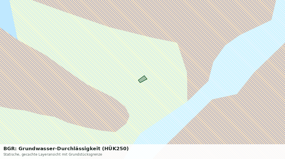 Statische Kartenansicht: BGR: Grundwasser-Durchlässigkeit (HÜK250)