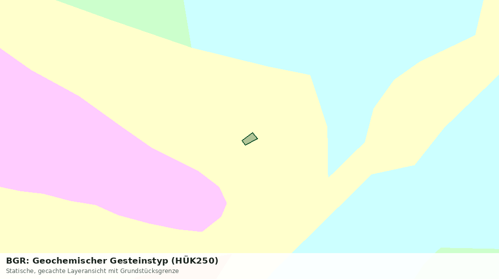 Statische Kartenansicht: BGR: Geochemischer Gesteinstyp (HÜK250)