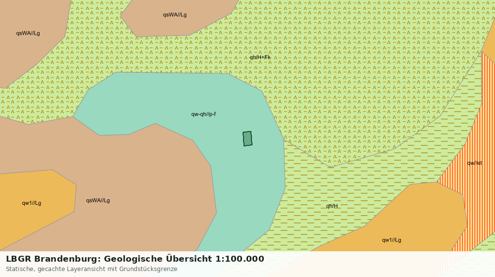 Statische Kartenansicht: LBGR Brandenburg: Geologische Übersicht 1:100.000