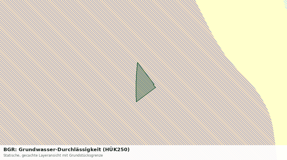Statische Kartenansicht: BGR: Grundwasser-Durchlässigkeit (HÜK250)
