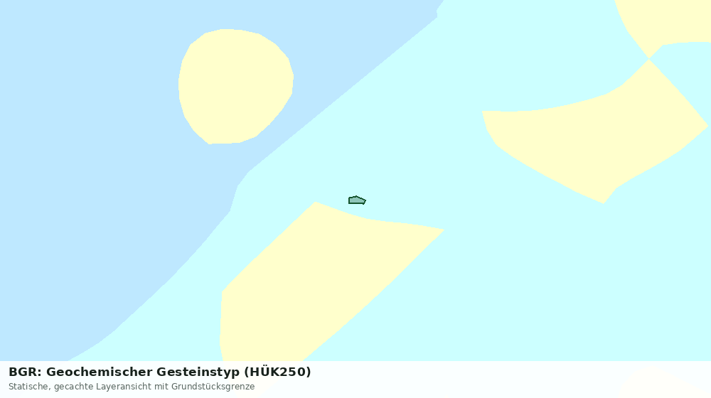 Statische Kartenansicht: BGR: Geochemischer Gesteinstyp (HÜK250)